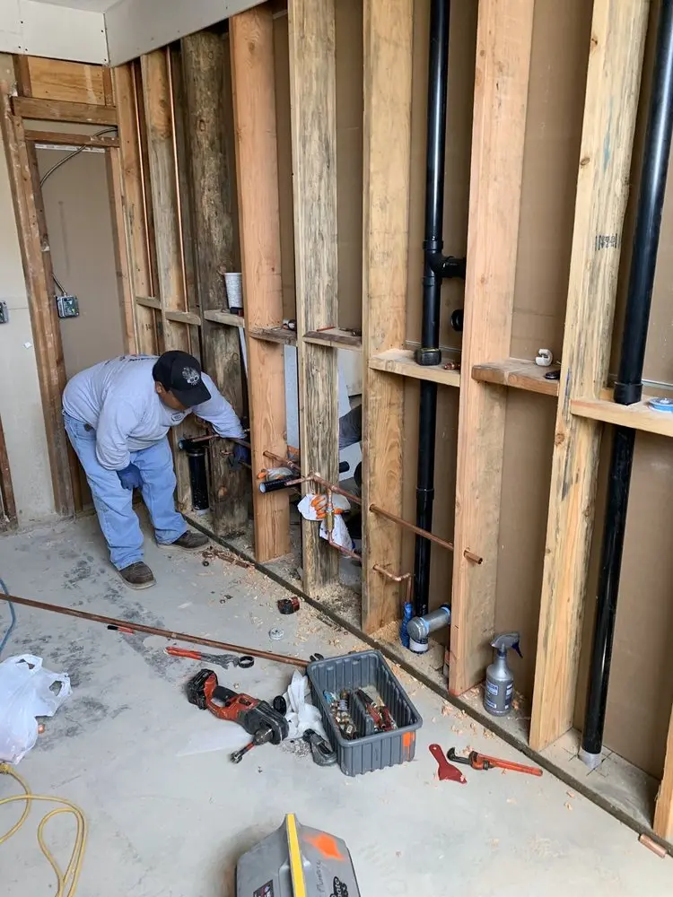 Commercial rough-in plumbing for Water Heater Replacement in Old Lyme Shores